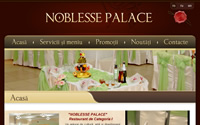 Elaborarea web design-ului, optimizarea pentru motoare de căutare (SEO), programarea site-ului  pentru restaurant "Noblesse Palace".
Adresa site-ului: noblessepalace.md