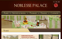 Elaborarea web design-ului, optimizarea pentru motoare de căutare (SEO), programarea site-ului  pentru restaurant "Noblesse Palace".
Adresa site-ului: noblessepalace.md