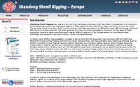 Crearea versiunii europeană pentru web site Shenlirigging.