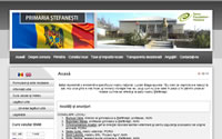 Elaborarea unui web site, web design, servicii SEO pentru Primăria Satului Ștefanești.
 